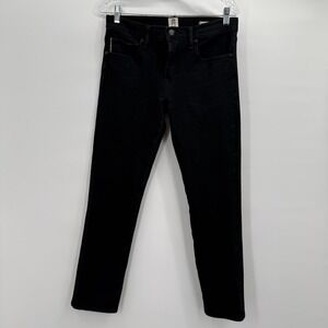 KATO The Pen Slim Jeans Mens 30x28‎ Black Raw Denim 4-Way Stretch USA Tapered